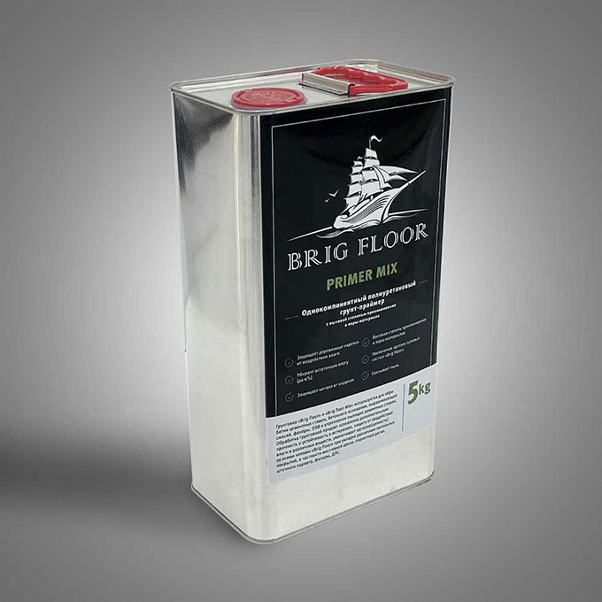 Однокомпонентная  грунтовка Brig Floor MIX (5кг), упаковка 1 шт Brig Floor фото 2