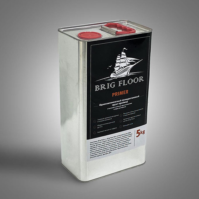 Однокомпонентная  грунтовка Brig Floor PRIMER (5кг), упаковка 1 шт Brig Floor фото 2
