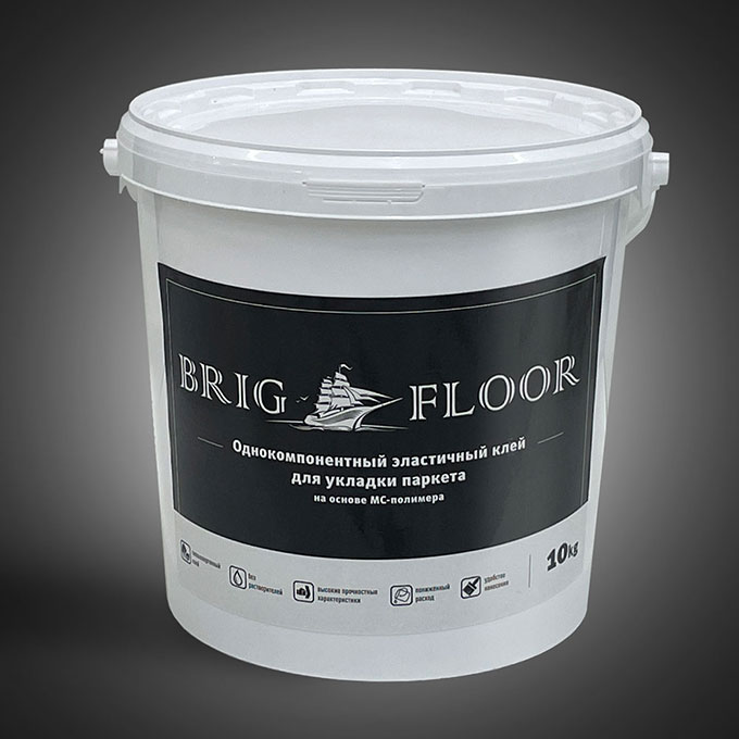 Однокомпонентный  Эластичный Клей BRIG FLOOR (10кг), упаковка 1 шт Brig Floor фото 2