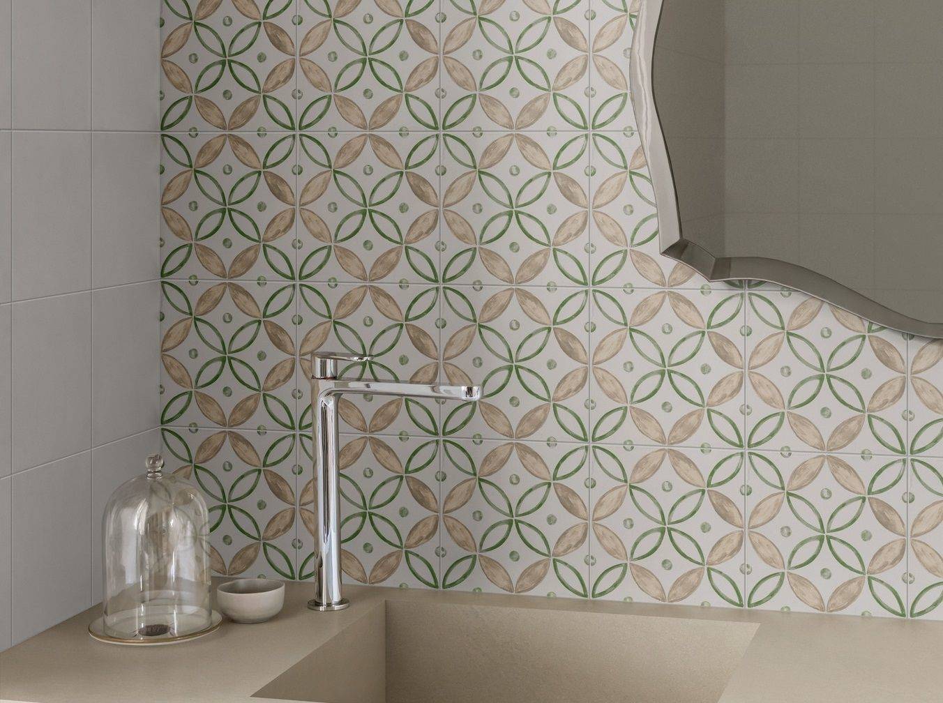 MH9C ArtCraft Decoro Segni A Semimatt 20x20 MARAZZI Italy