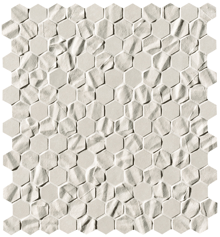 fOYZ Bloom White Star Esagono Mosaico 29,5x32,5 FAP Ceramiche