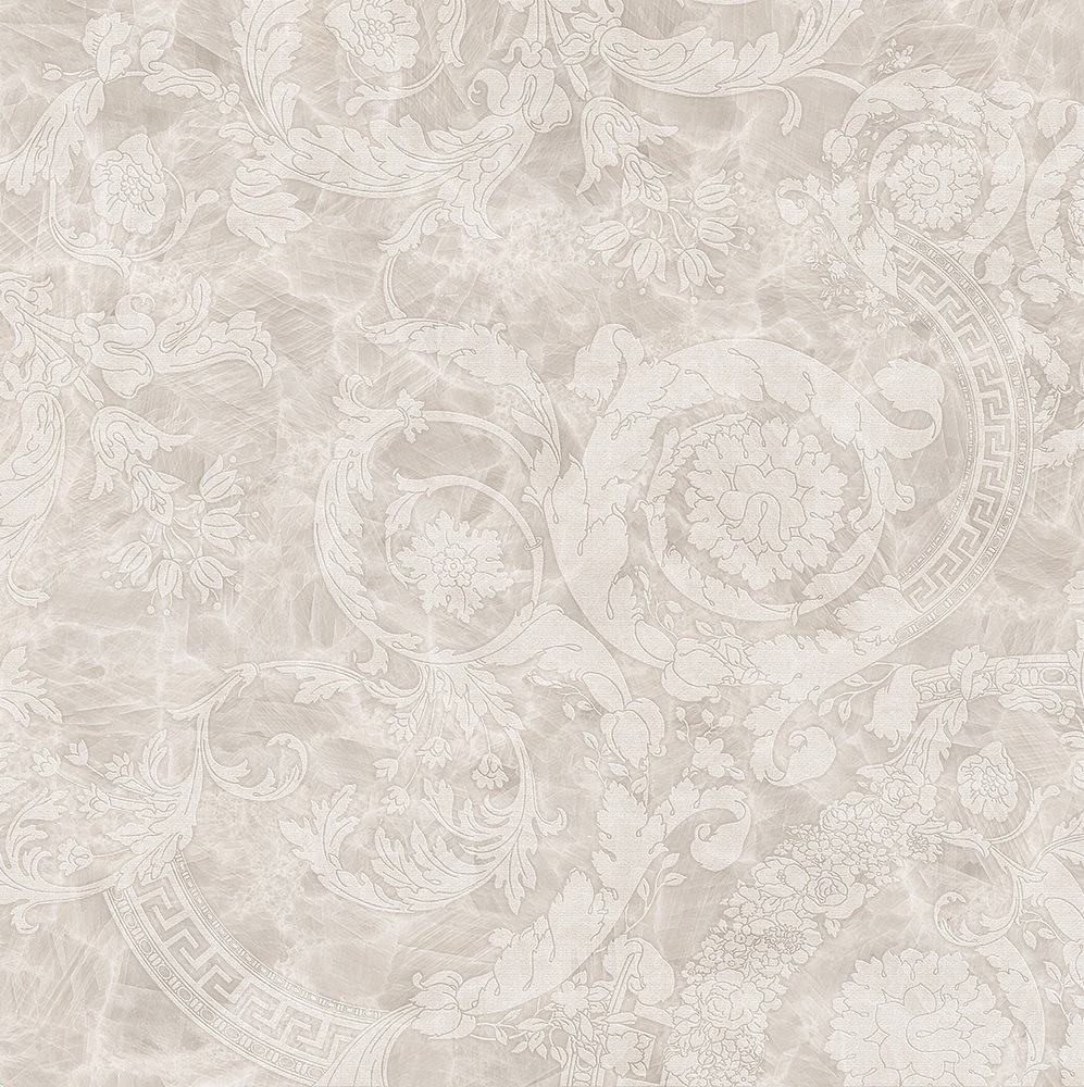 G0047031 Meteorite Megabarocco Bianco R 60x60 Versace (Gardenia Orchidea) фото 2