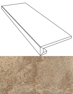 76083 GRADONE NOCE 32x80 Gardenia Orchidea (Versace)