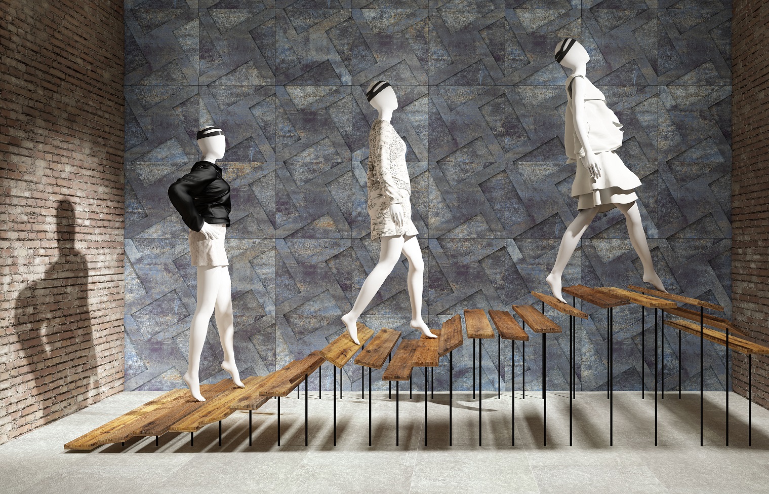 Alchemy 7.0 White Hammered 59.55x119.3 Apavisa Porcelanico