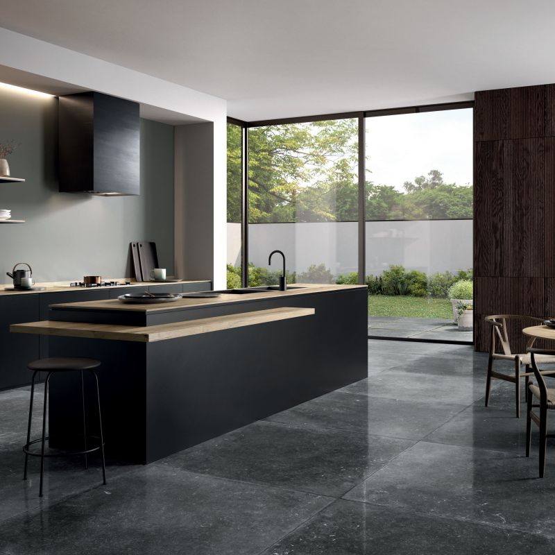 0004880 Nordik Stone Domino Black Nat Rett 60x120 Flaviker