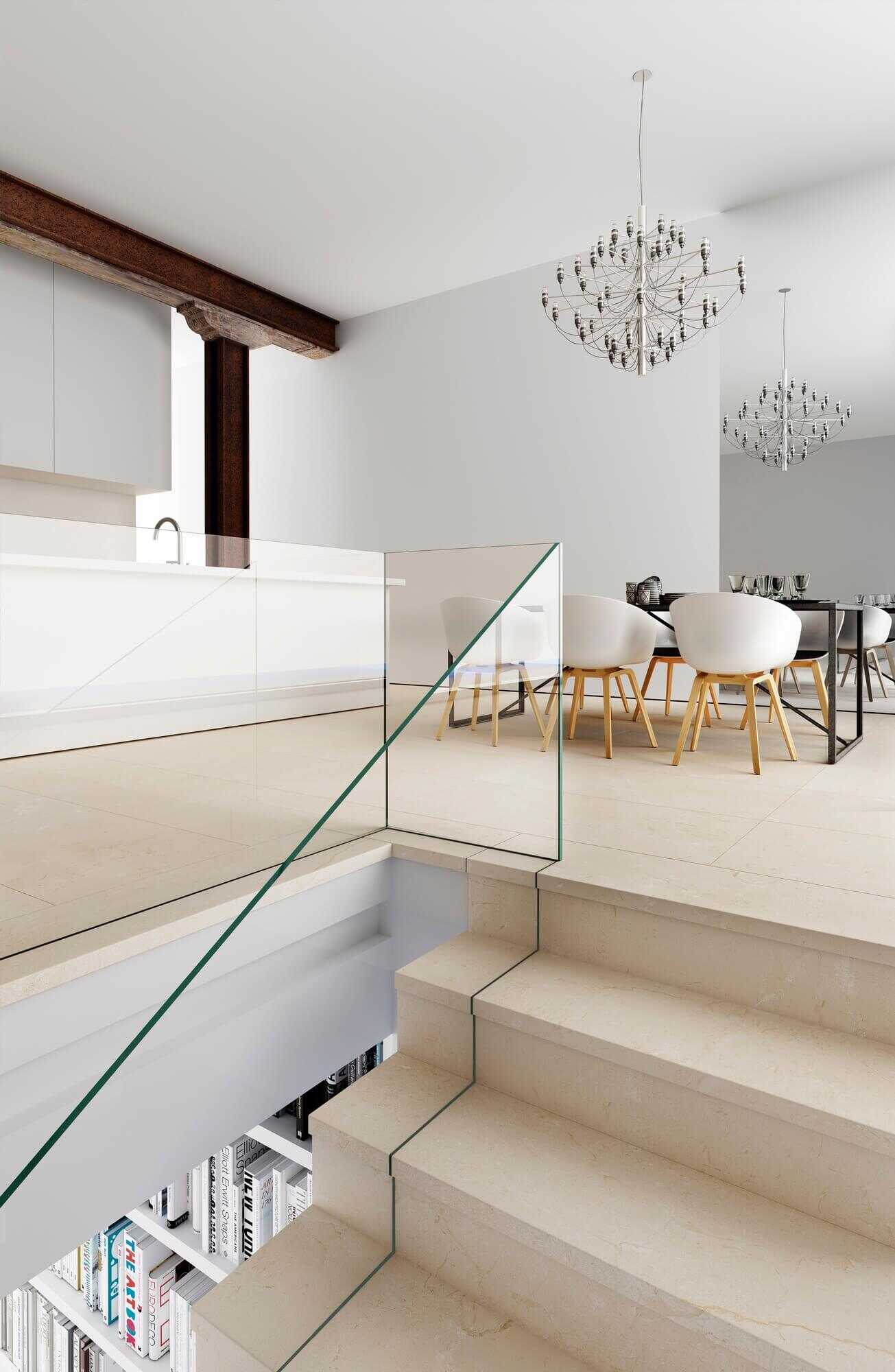 Marbles Peldano Recto Crema Marfil C-1 33x120 Exagres фото 7