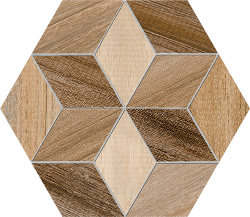 Hexagono Freret Multicolor 23x26,6 VIVES