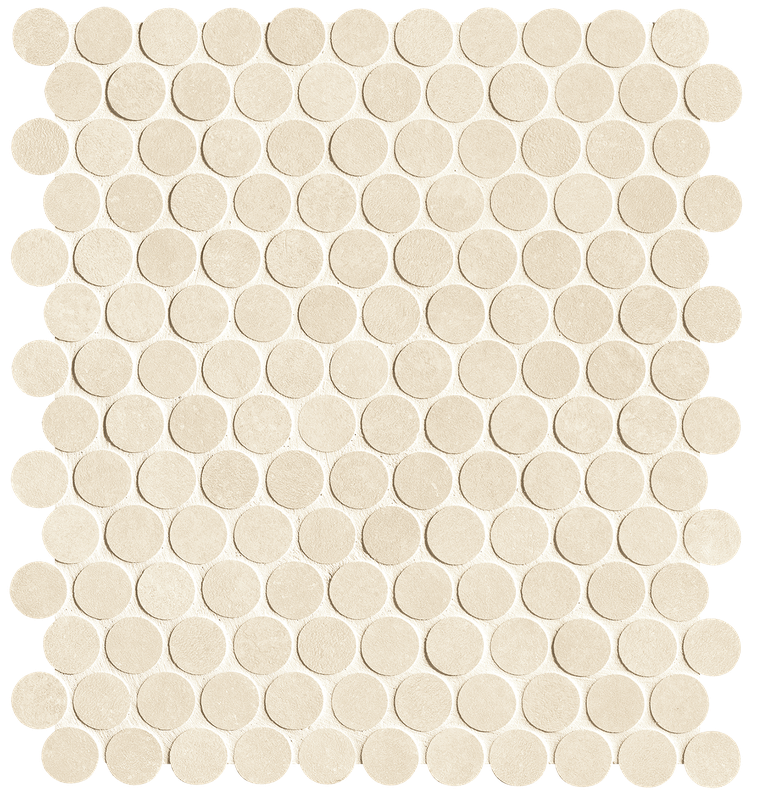 fTAT Still Beige Round Mosaico Matt 29,5x32,5 FAP Ceramiche