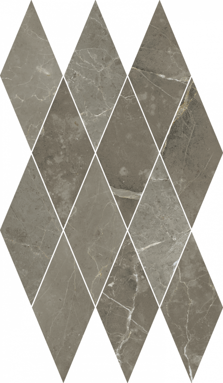 620110000207 Stellaris Tuscania Grey Mosaico Diamond Lux 28x48 Italon