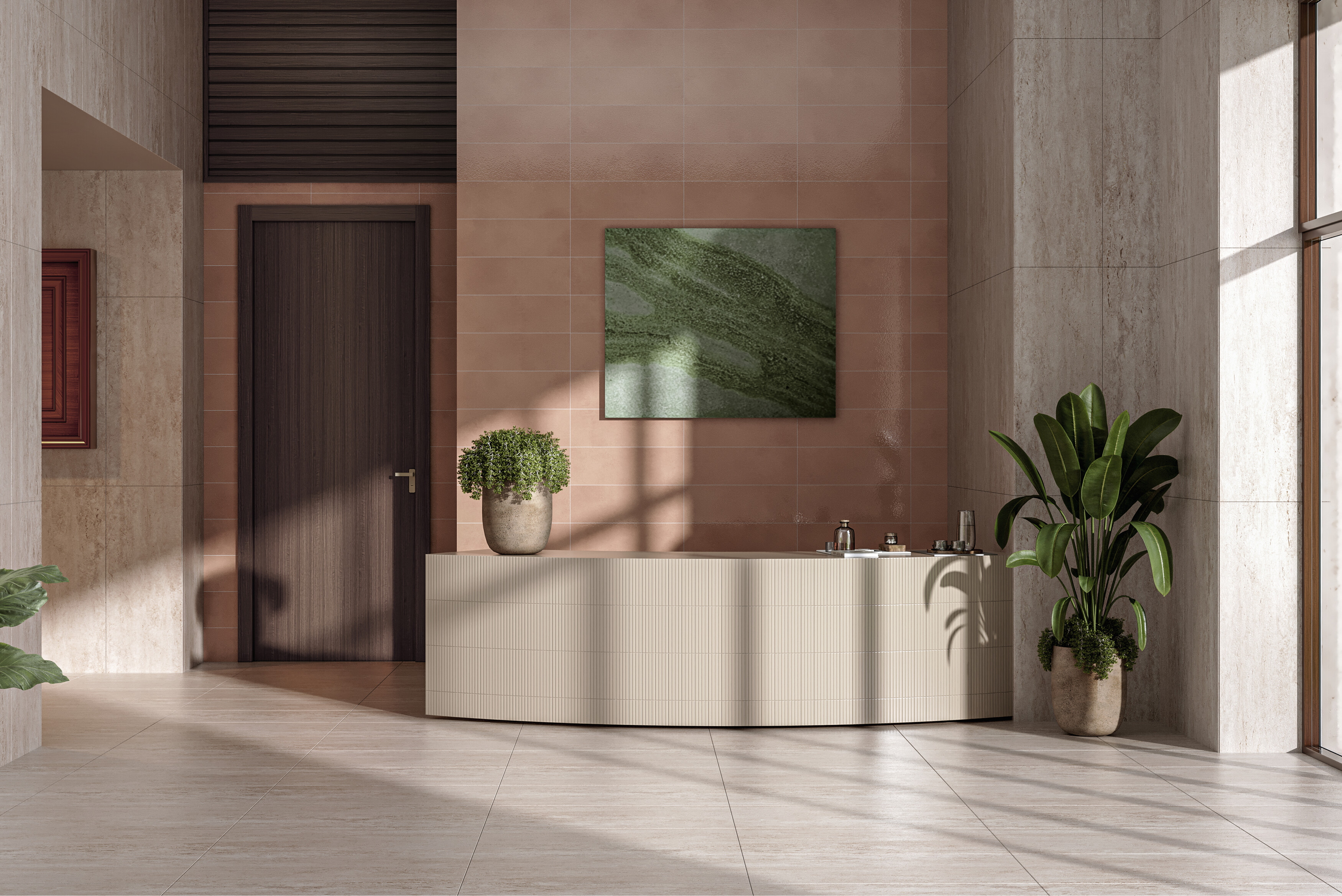 Travertino Noce Rec. 60x120 TAU Ceramica фото 24