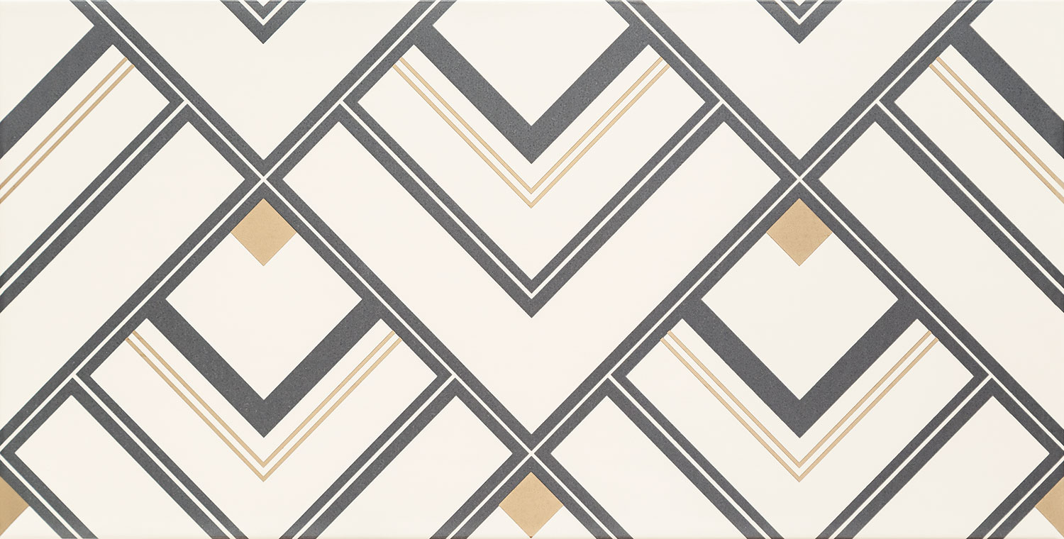 Dekor Bonella white 30.8x60.8 Tubadzin