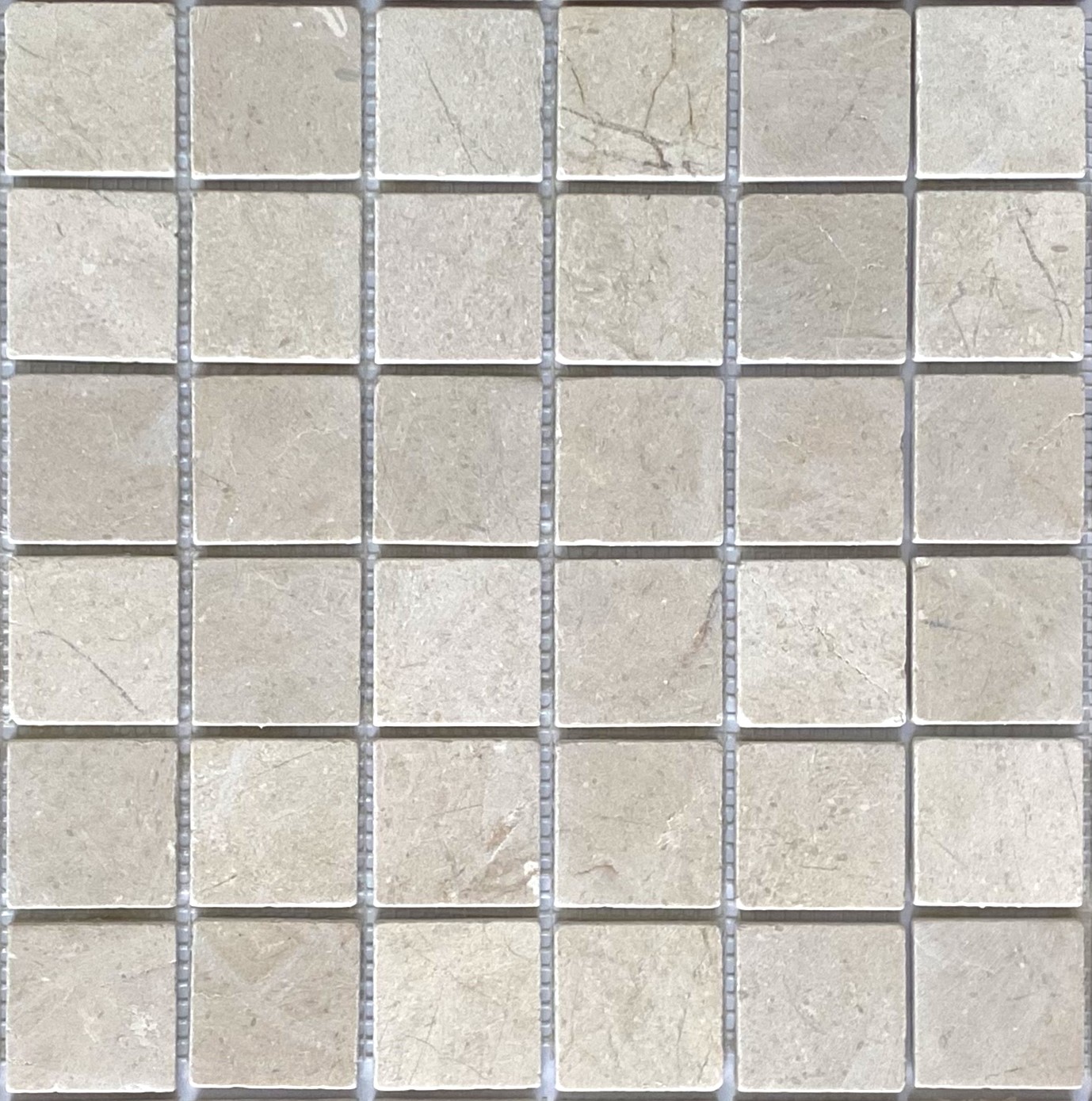 Crema Marfil MAT 48x48x6 30.5x30.5 Caramelle Mosaic