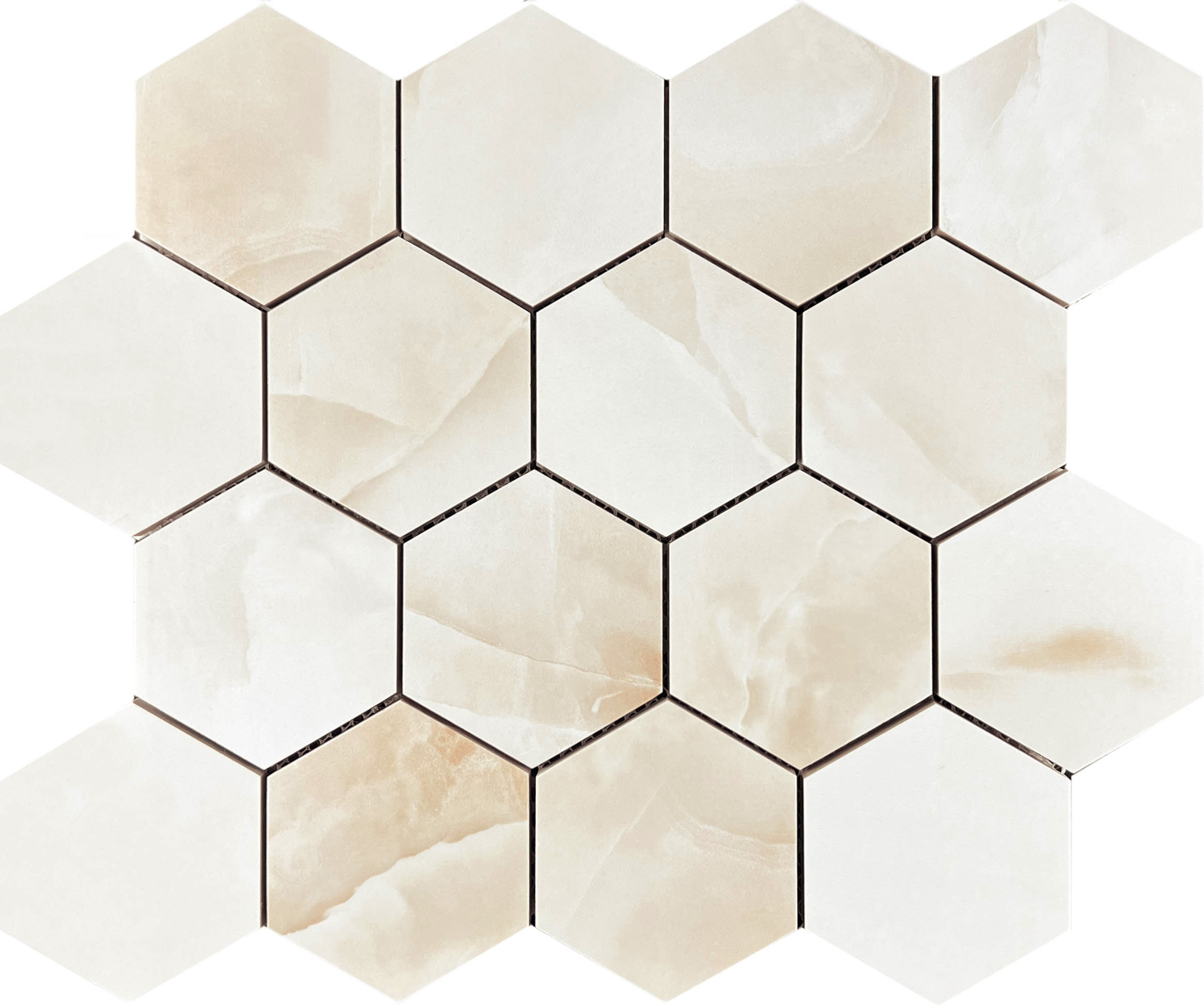 Mosaic Antisky Hexagone 28x33 Velsaa