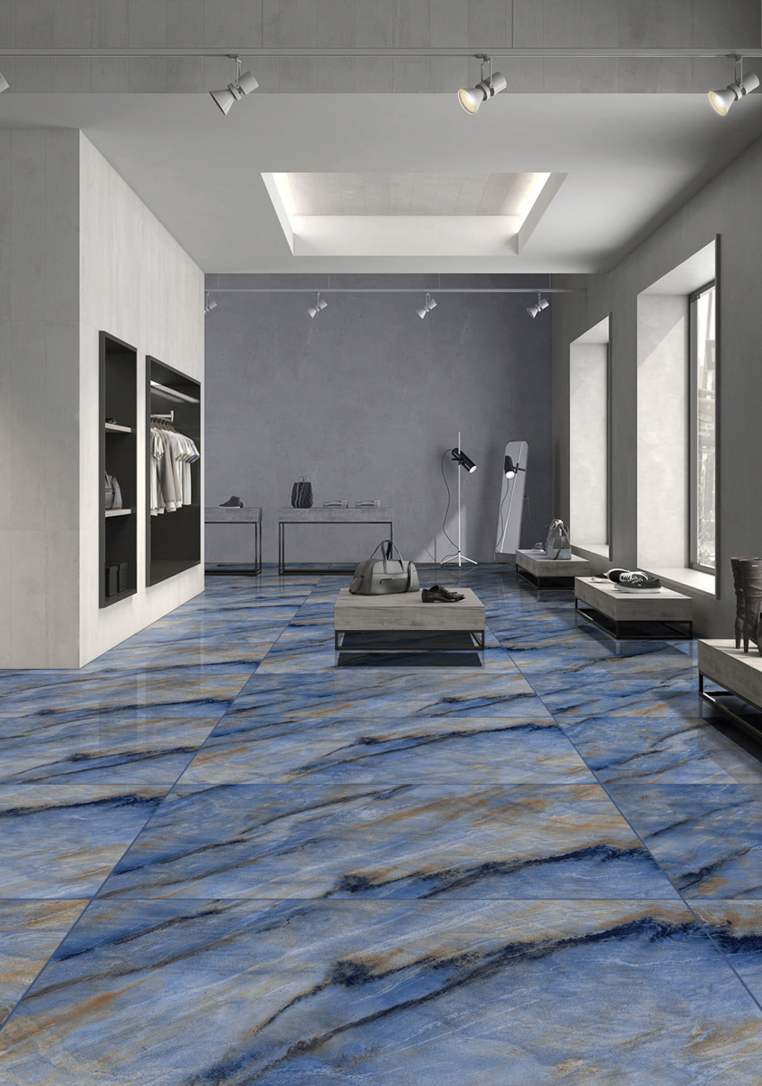 Blend Blue Glossy Royal Tile