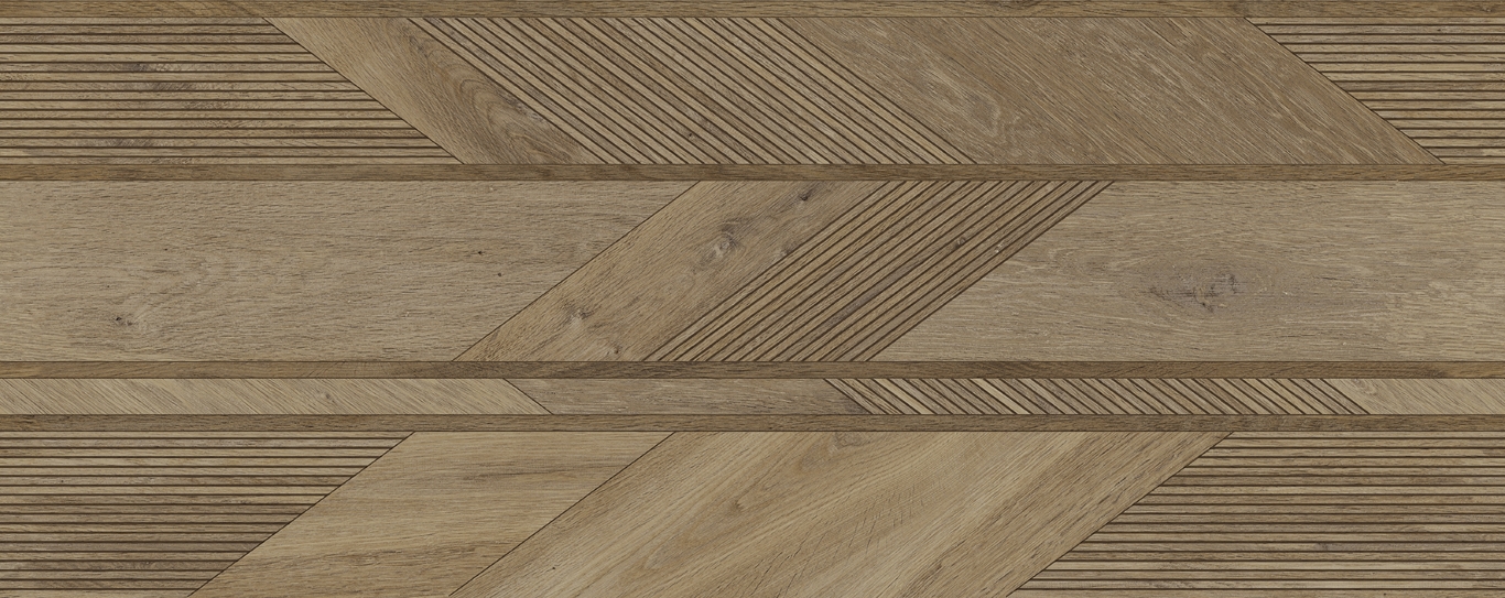 100337338 Gent Arrow 3D Roble 59,6x150 Porcelanosa