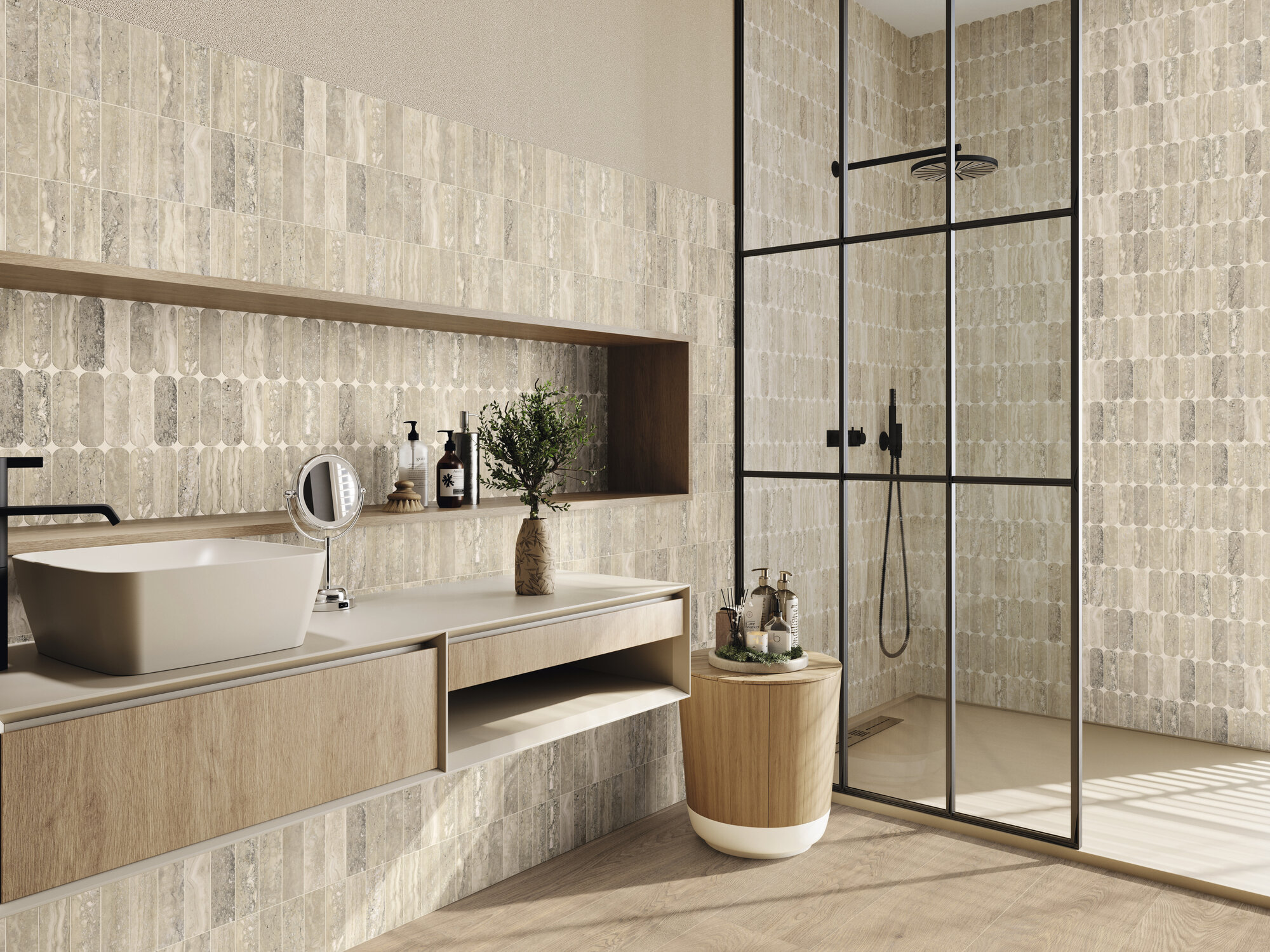 A042032 Authentic Oat Rect 25x150 Ape Ceramica