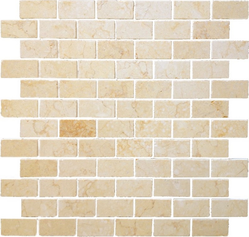 Pietrine Botticino POL 23x48 - толщина 4 мм 298X298 Caramelle Mosaic