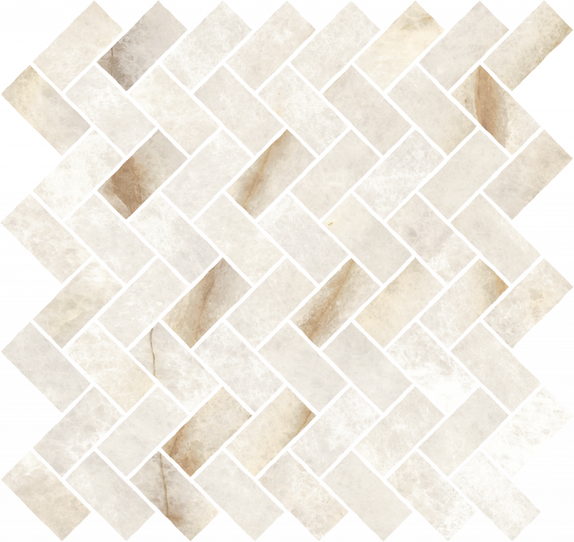 620110000214 Stellaris Crystal Pure Mosaico Cross Nat 31.5x29.7 Italon