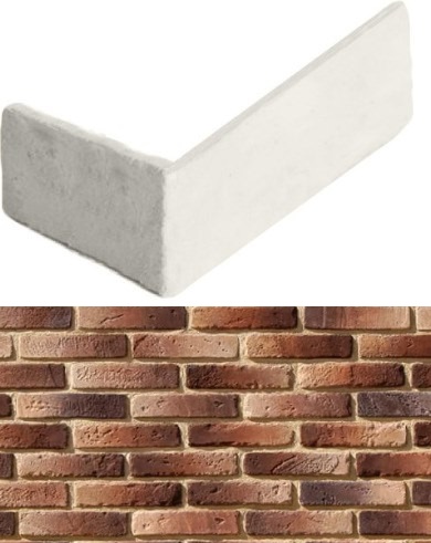 338-45 Йорк брик угол 8x17,5x4,7 White Hills