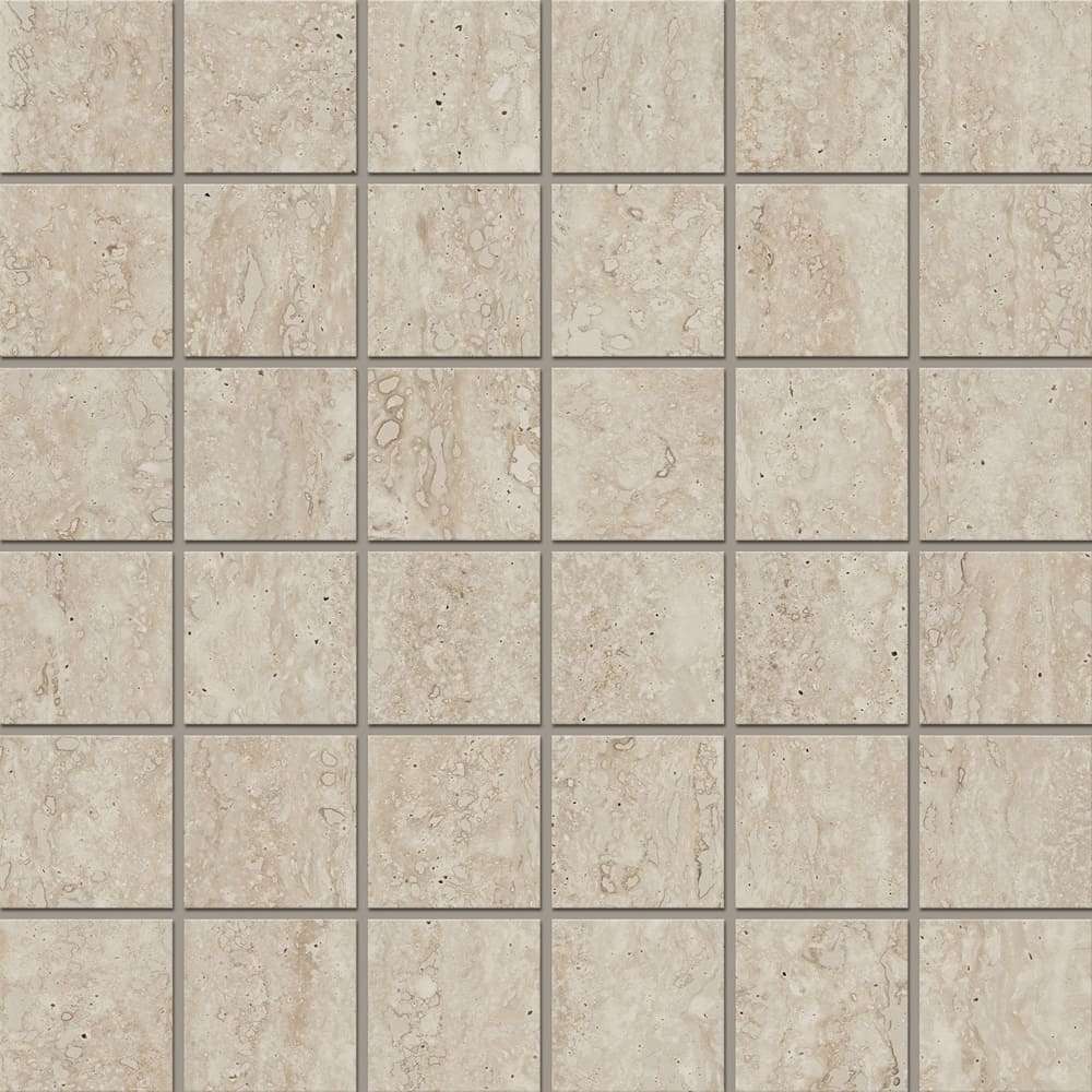 Мозаика RE02 Stride Light Beige Неполированный (5х5) 30x30 Estima