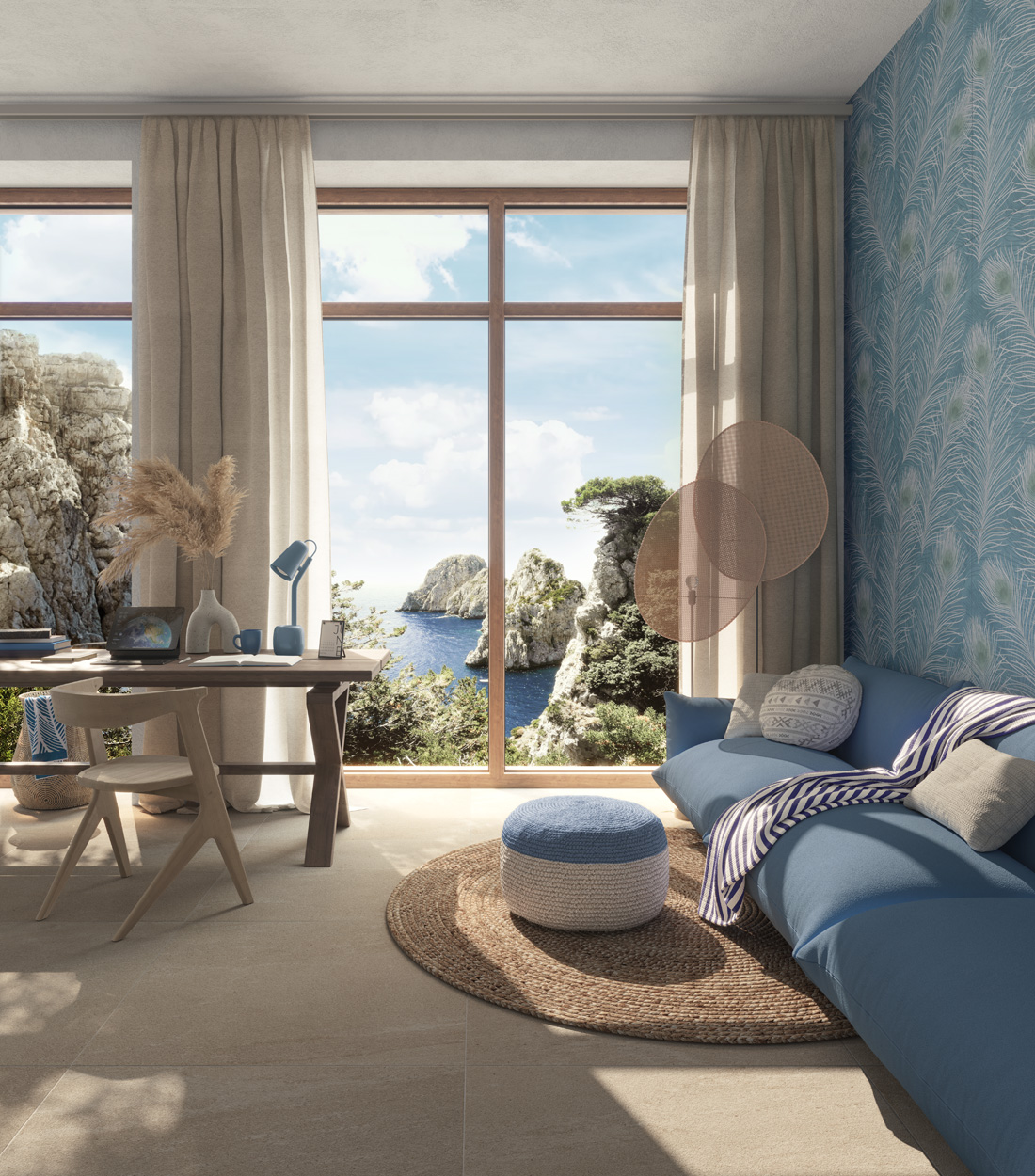 Wonderwall Silver Leaf Natural 3.5 mm 100x300 Kerlite фото 34