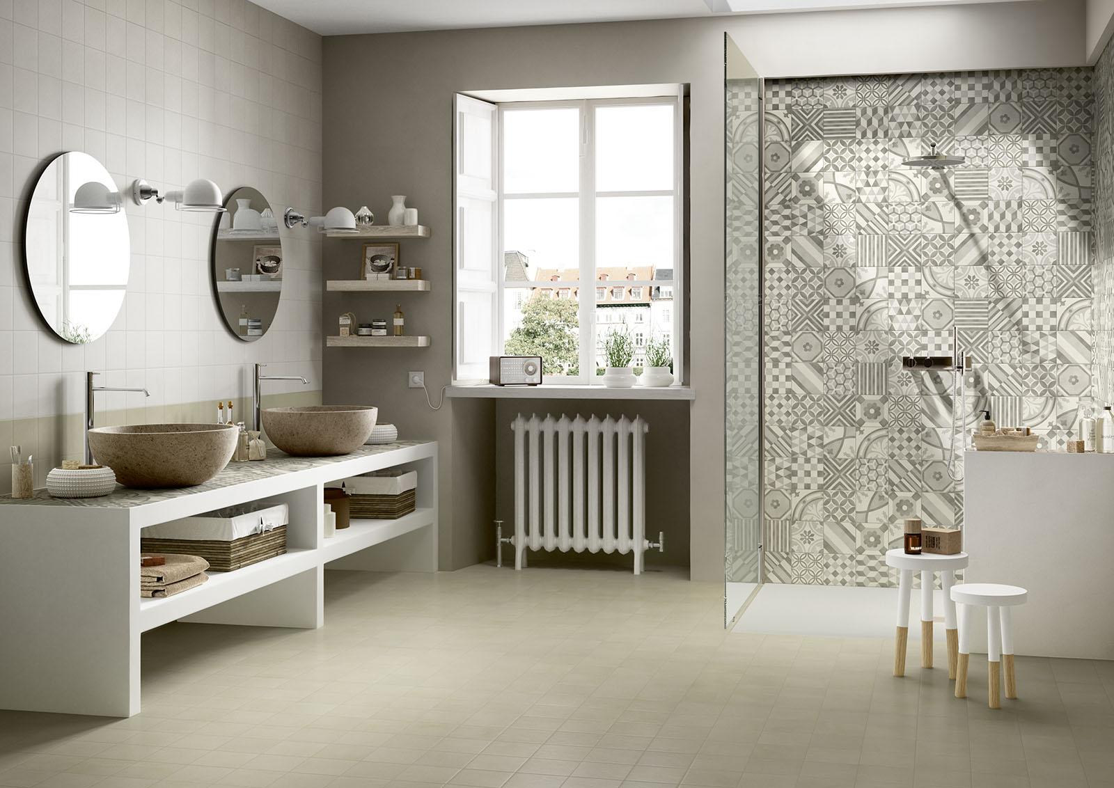 MM58 Block Grey Rett 90x90 MARAZZI Italy