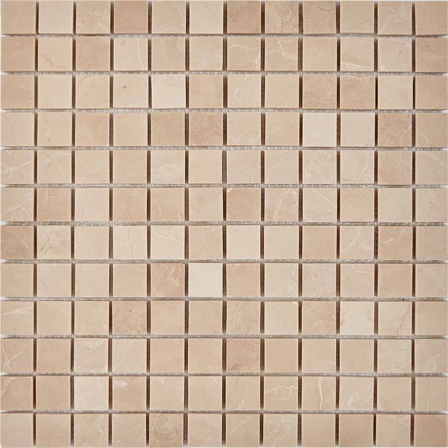 PIX227 Crema Nova из мрамора полированная 23x23 305х305x6 Pixmosaic
