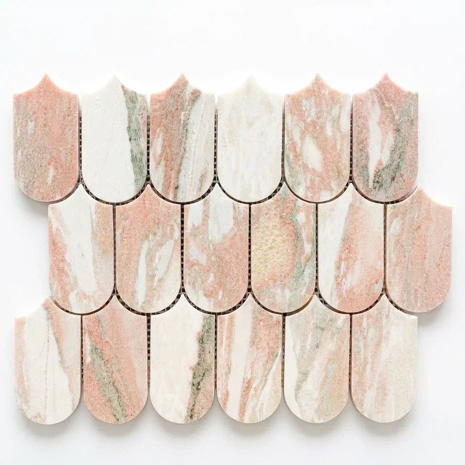 Asti Pink 315x260x10 Orro Mosaic