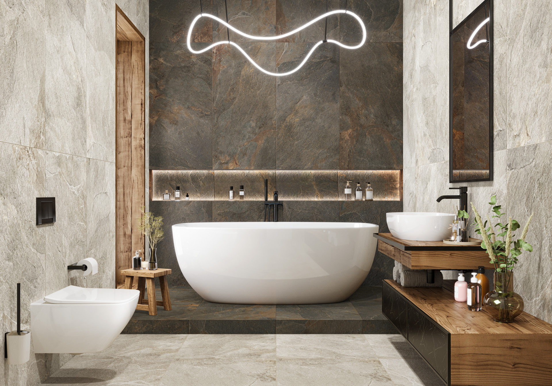 D120223L Stoncrete Сopper 600x1200x9.5 Delacora