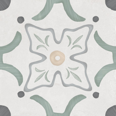 Sirocco Green Flower 22,3x22,3 Harmony