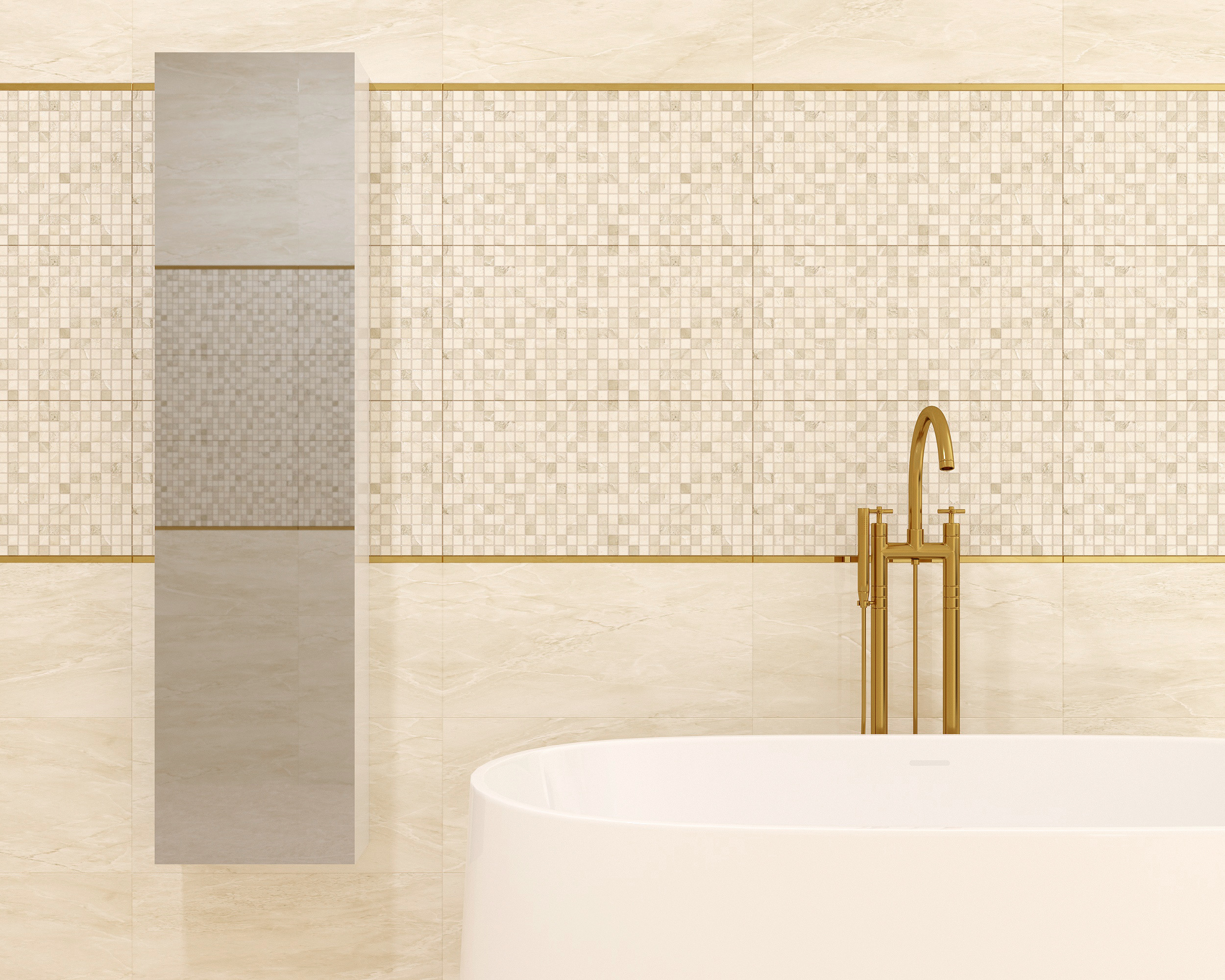 485 Бордюр Rimini Серебро 1.4x60 Eurotile Ceramica фото 4