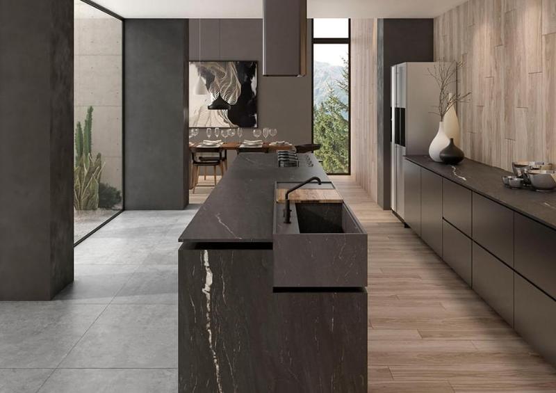 Belvedere Black Soft Matt Mix 160x320 TAU Ceramica