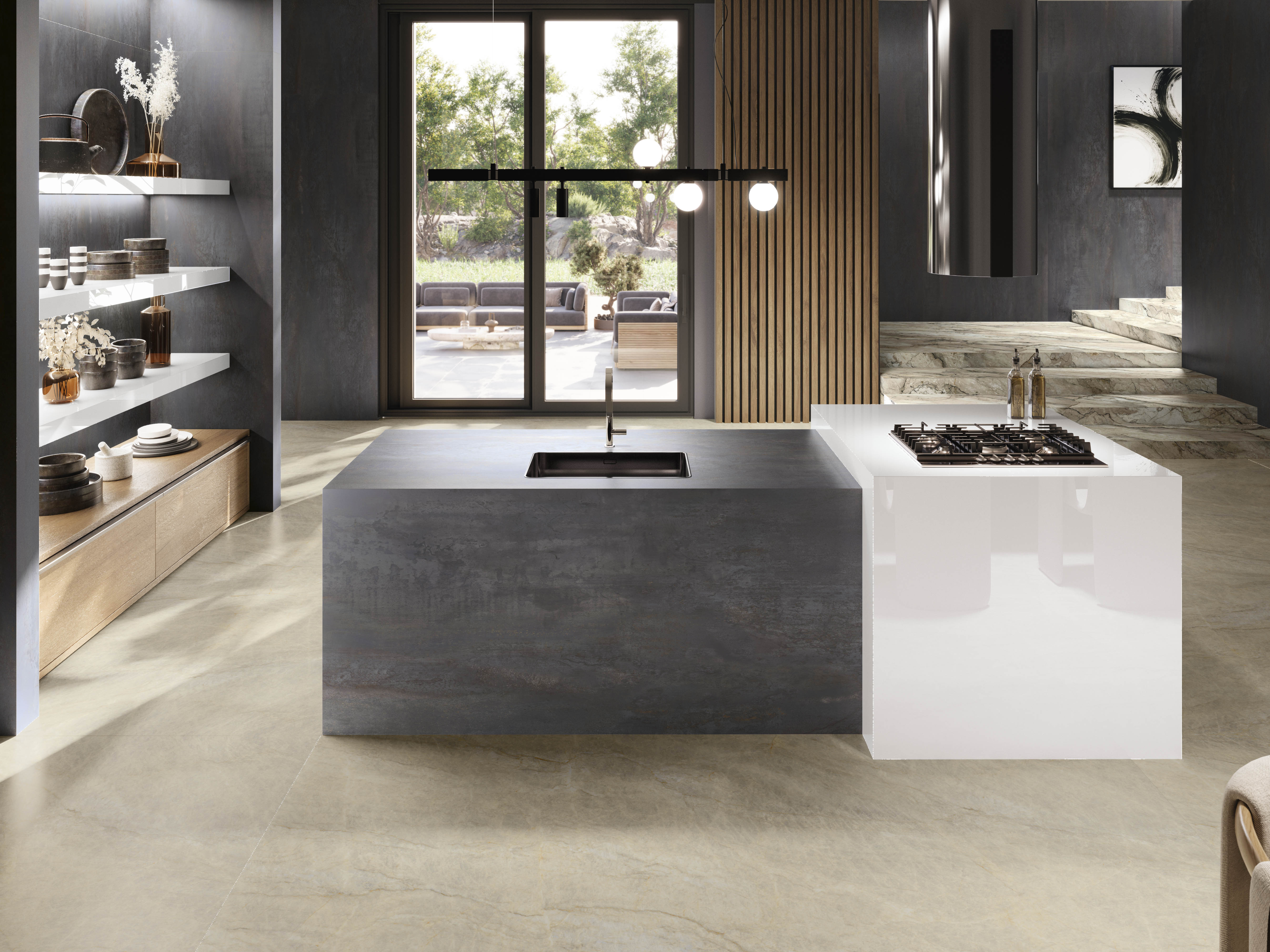 Taj Mahal Gloss Polished 6mm 160x320 Venux Surface фото 8
