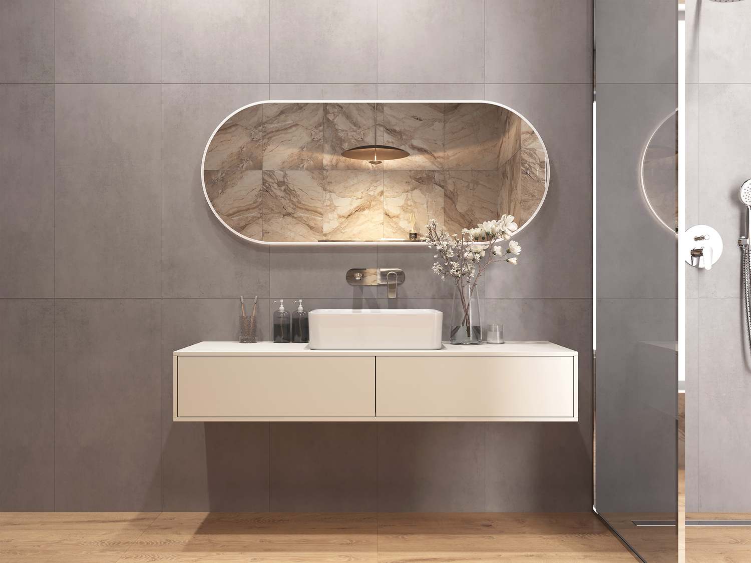 17021 Boston Серый ректификат 44,8x89,8 Cersanit фото 23