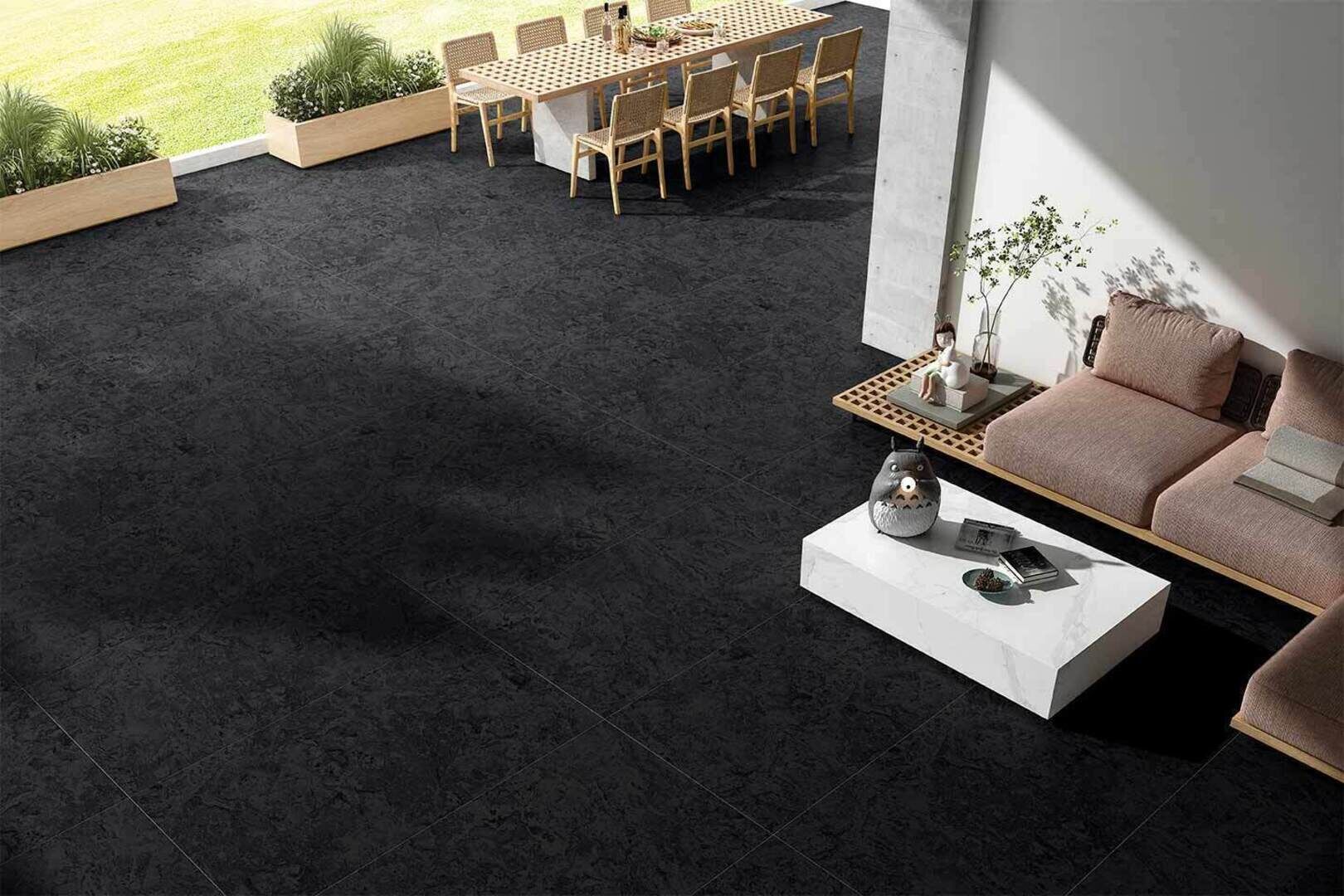 Duo Midnight Black Fullbody Carving 60x120 Gravita фото 11