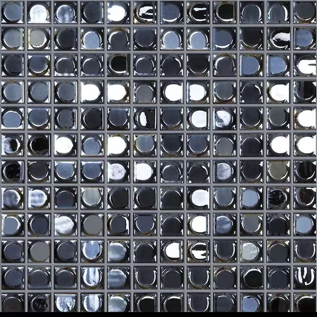 Aura Black Черный (на сетке) 31.7x31.7 Vidrepur