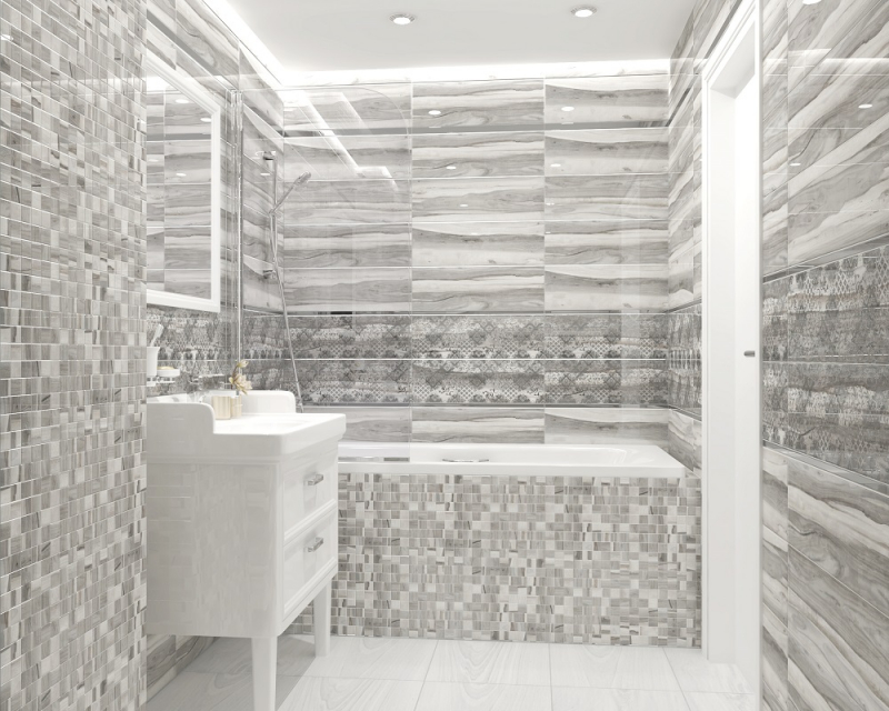 Декор Grace Fancy серый 20х60 Laparet