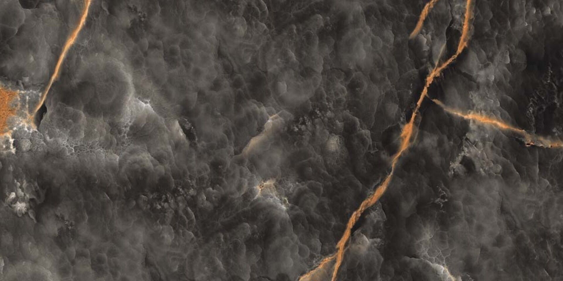 Volcanic Nero Shiny Sugar 60x120 Gravita