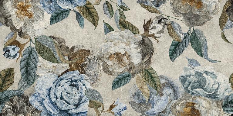 133481 Alchymie Flowery Grey Nat Ret 60x120 Naxos
