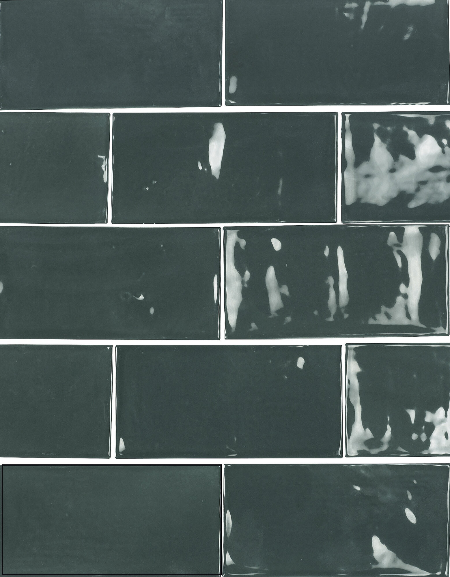 A036397 Power Victorian Green Gloss 6.2x12.5 Ape Ceramica фото 2