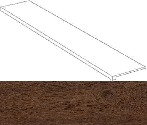 620070000868 Oak Reserve Dark Brown Scalino Frontale 33x120 Atlas Concorde Russia