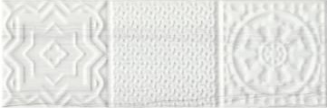 Belvedere Relieve Blanco 10x30 Monopole Ceramica