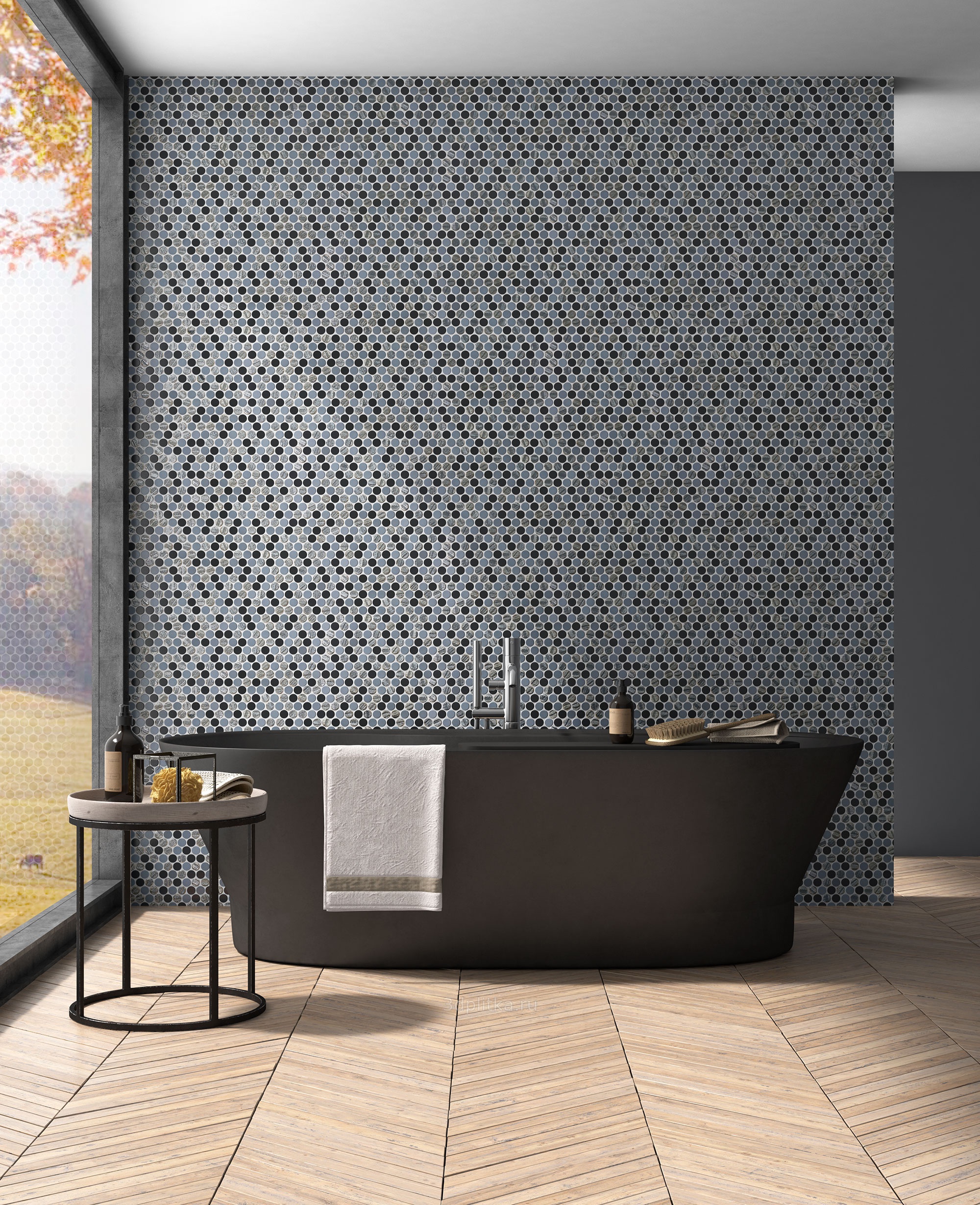 Circle № 6001 TURQUOISE BR (на ПУ сцепке) 30.6х31.4 Vidrepur
