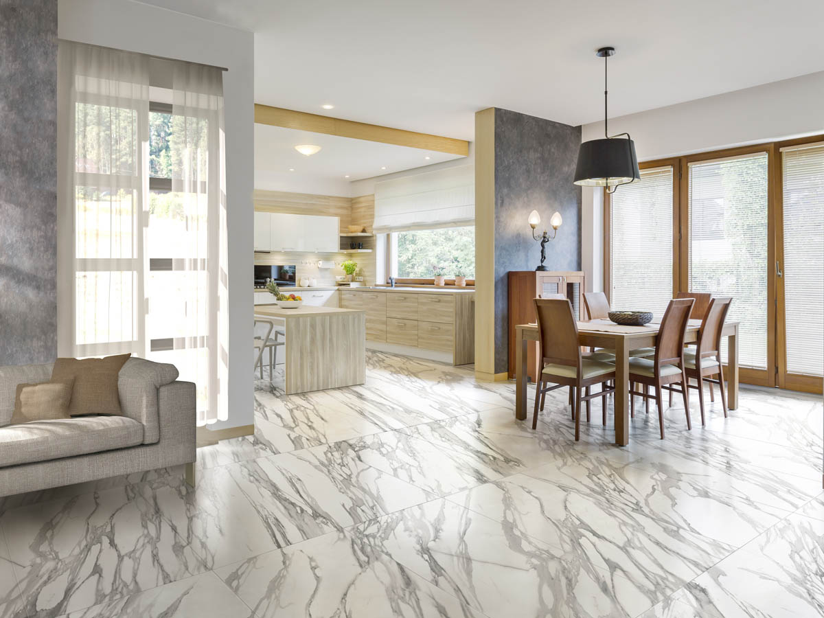Granite Stone Calacatta Pearl / Гранит Стоун Калакатта Жемчуг LLR 60x60 Idalgo (Идальго)
