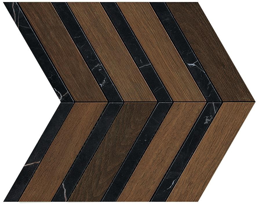 AOYI Heartwood Moka Marble Chevron 29,4x28,7 Atlas Concorde