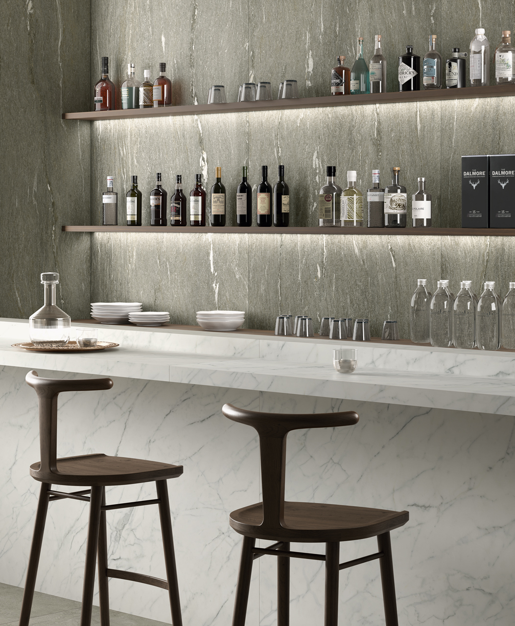 ALP002 Alpine Taupe Vein 3D Texture 60x120 Fondovalle