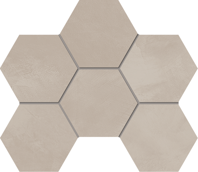 Мозаика GF02 Graffito Light Beige Hexagon неполированный 25x28,5 Estima