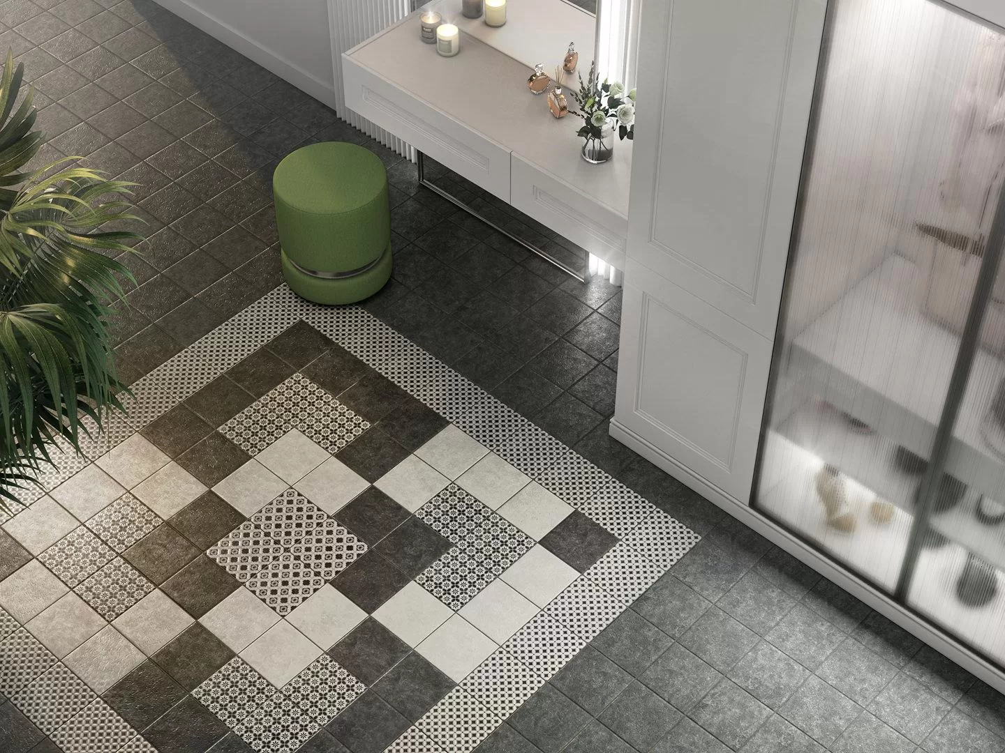 VT/A295/SG1544N Декор Фреджио 2 черно-белый 20x20x8 Kerama Marazzi фото 11