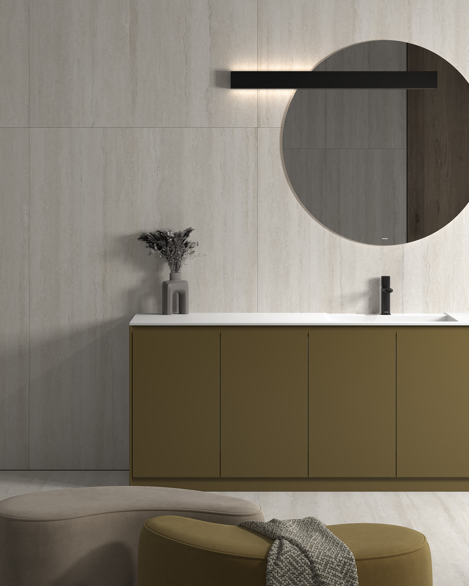 1188 Travertine Vein Beige Matt 180x120 Artcer