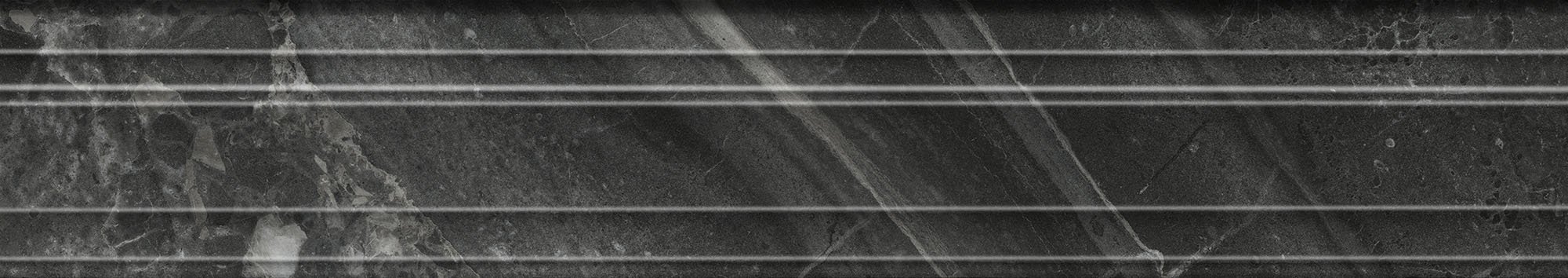 BLF020R Бордюр Багет Риальто чёрный глянцевый обрезной 40x7,3x2,7 Kerama Marazzi